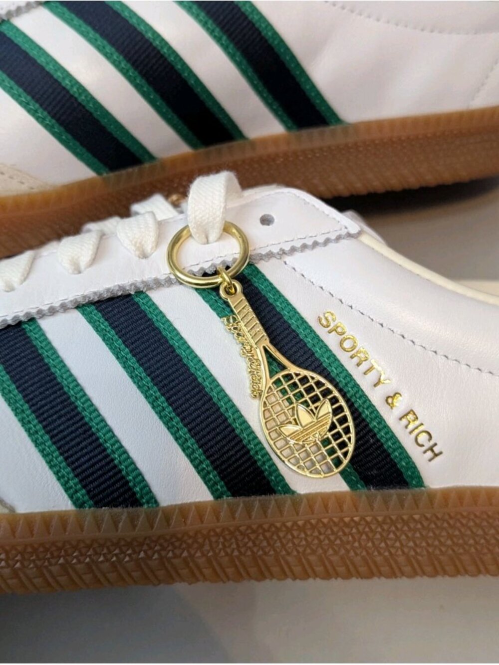 adidas Sporty & Rich AS 250 Mens 11.5 White Green JQ1353 - Picture 16 of 16